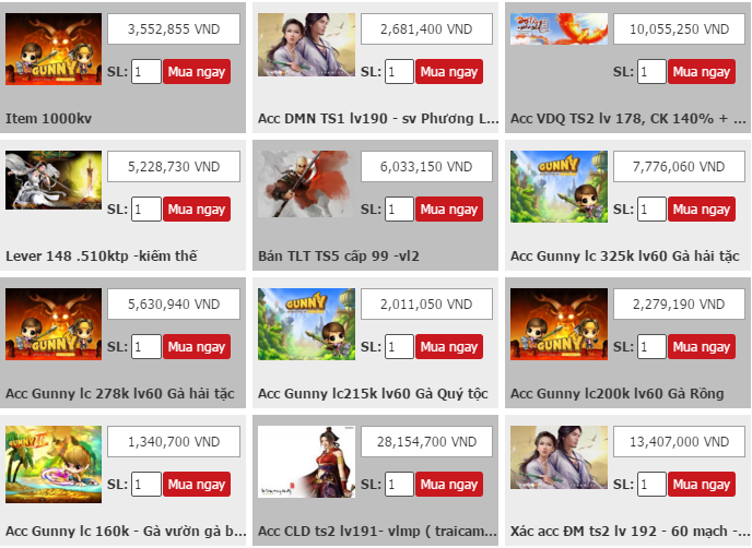 Giao dịch Item