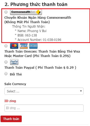 Nạp zing xu giá rẻ cho game thủ Úc