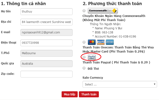 MUA THẺ ĐIỆN THOẠI NHANH CHÓNG QUA PAYPAL