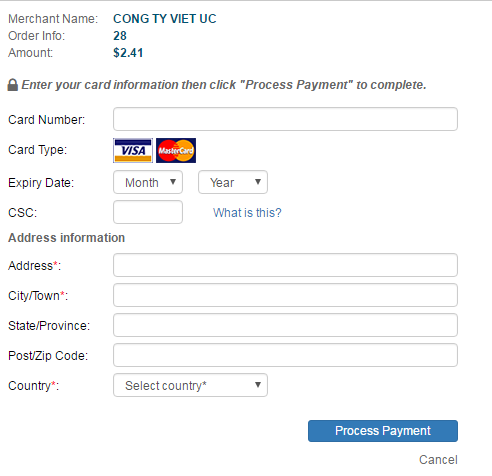 MUA ZING XU GIÁ RẺ QUA VISA, MASTERCARD
