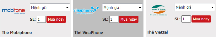 MUA THẺ GAME ONLINE, THẺ ĐIỆN THOẠI GIÁ RẺ