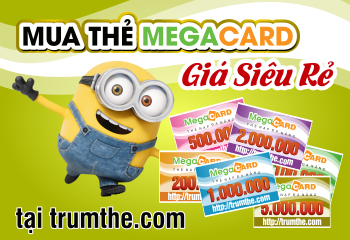 Mua thẻ megacard siêu rẻ qua visa, mastercard