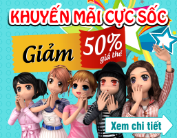 Mua thẻ Game - Khuyến mãi cực Sốc- Giảm 50% giá thẻ