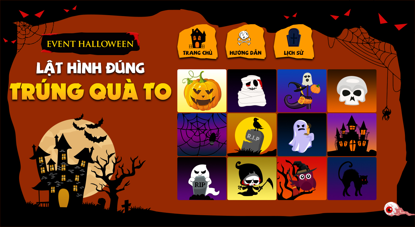 {{Event Halloween}} Lật Hình Đúng - Trúng Quà To