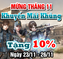 Mừng tháng 11 - Khuyến mãi khủng