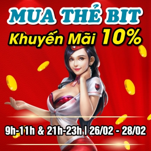 Mua thẻ BIT - Khuyến Mãi 10%