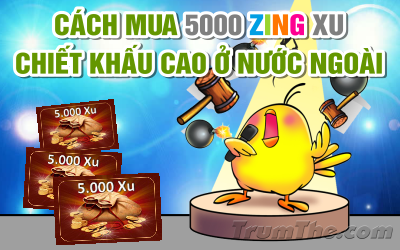 Cách mua 5000 Zing xu chiết khấu cao khi ở Mỹ