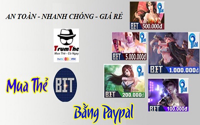 Mua Thẻ BIT Đa Năng Bằng Ví Điện Tử Paypal