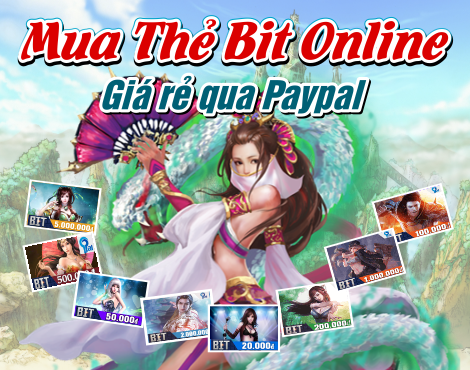 Cách mua thẻ bit online qua paypal