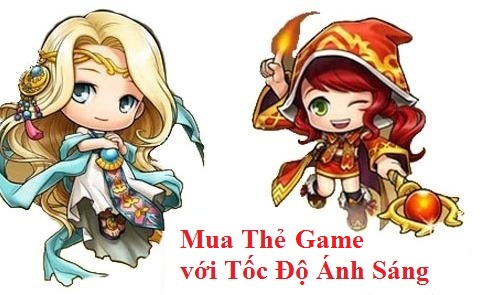 Hướng dẫn cách Mua Thẻ Game với tốc độc của ánh sáng
