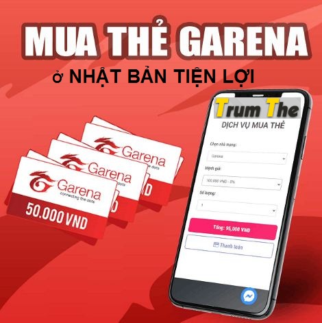 Thẻ Garena và Cách mua thẻ đơn giản tại Nhật Bản