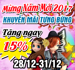 Mừng Năm Mới 2017 - Tưng Bừng Khuyến Mãi