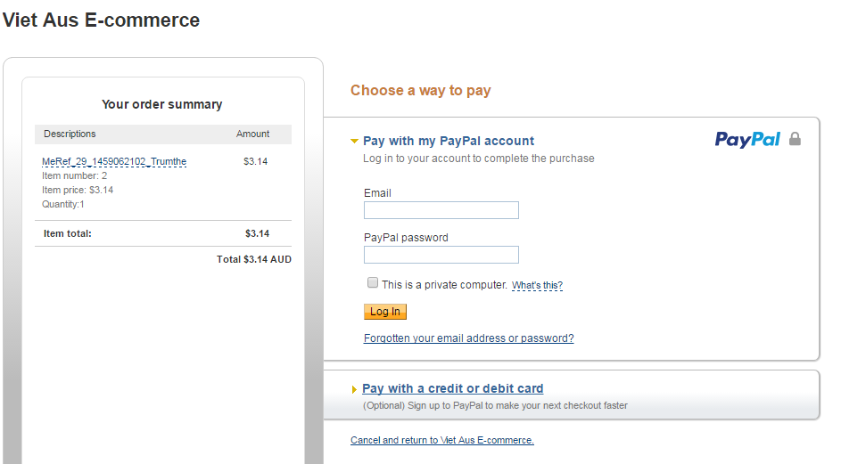 Cách mua thẻ game online qua Paypal