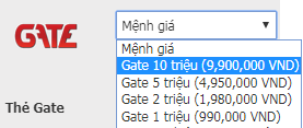 Địa chỉ nào để mua thẻ Gate uy tín và giá rẻ?