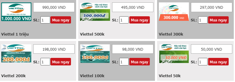 Hướng dẫn mua thẻ Viettel online nhanh chóng nhất