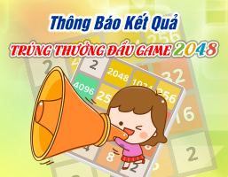 Thông Báo Trúng Thưởng Đấu Game 2048