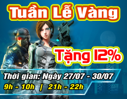 Tuần Lễ Vàng - Tặng 12%