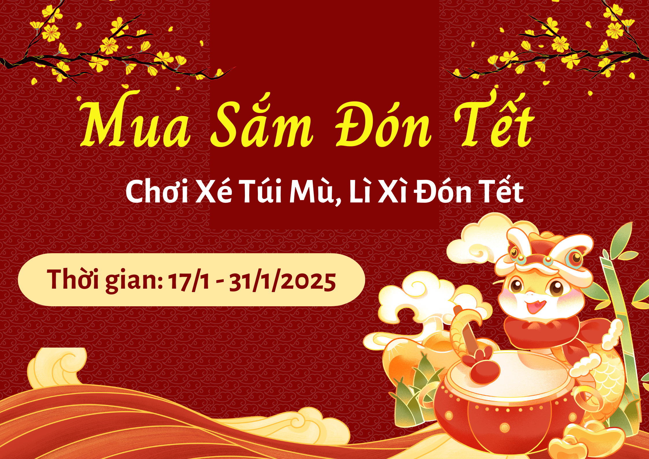 Mua Sắm Đón Tết: Chơi Xé Túi Mù, Lì Xì Siêu Khủng