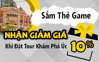 Sắm Thẻ Game - Nhận 10% Khi Đặt Tour Khám Phá Úc